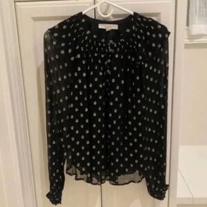 Black and Gold Blouse